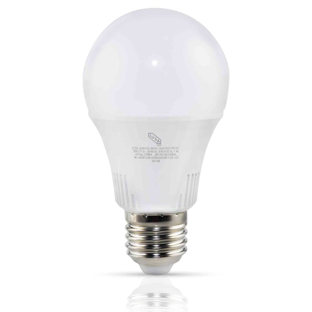 IUSA - Foco LED A-19 Luz Cálida 10 W, Base E26, IUSA