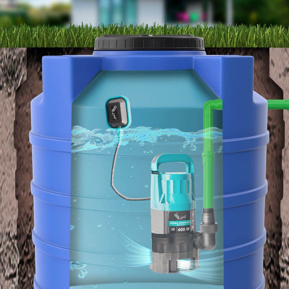 IUSA - Bomba sumergible para agua limpia y turbia 0.5 hp