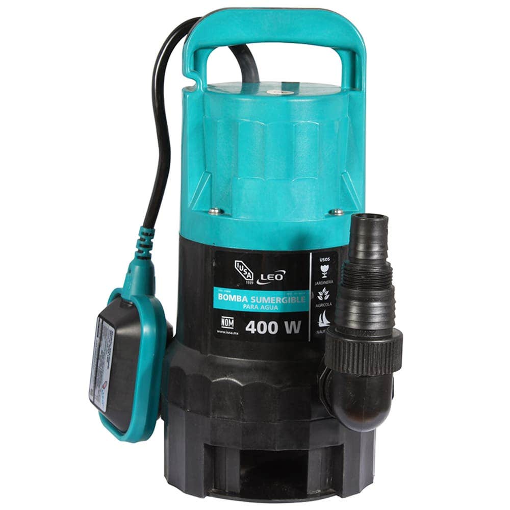 IUSA - Bomba sumergible 1 HP para agua limpia y turbia