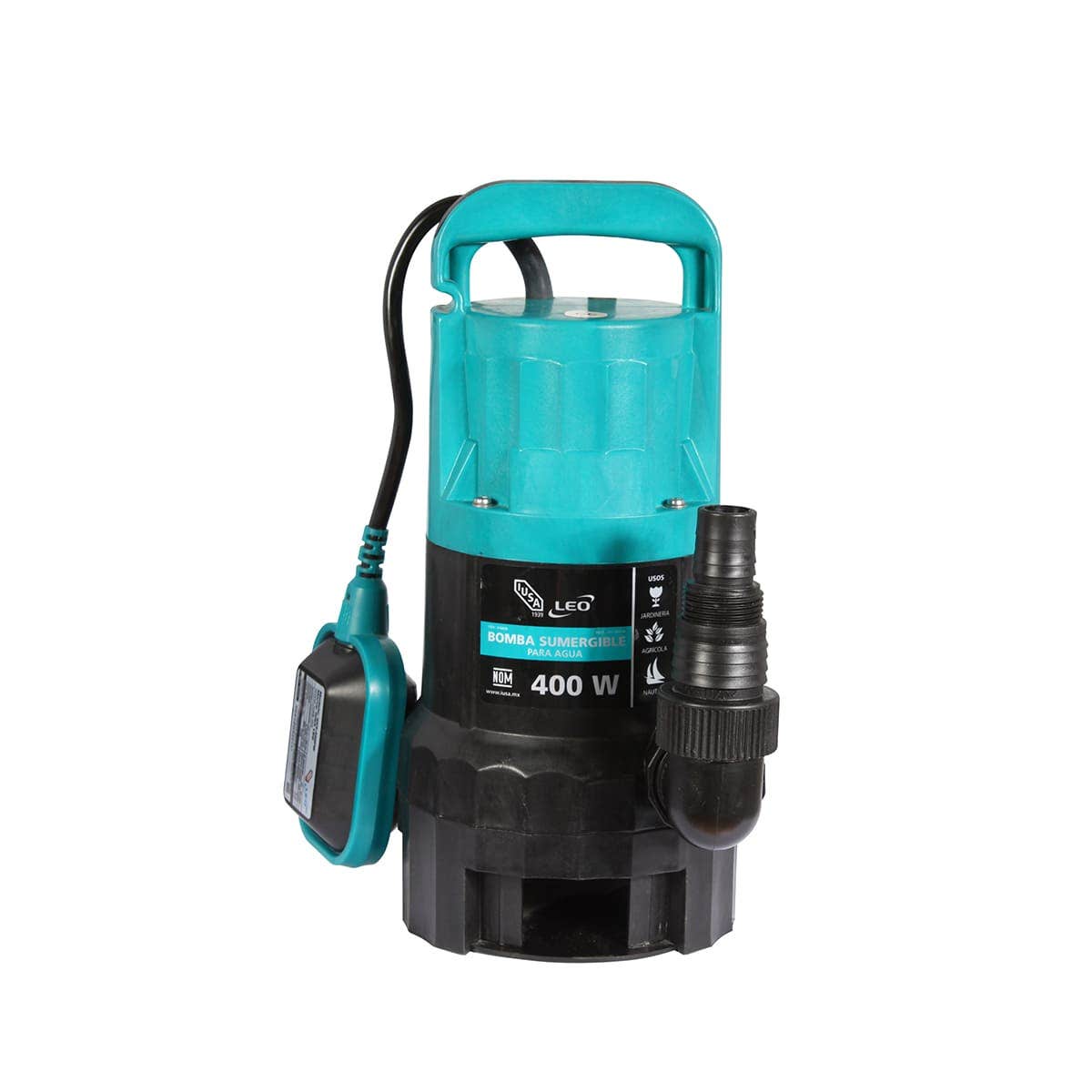 IUSA - Bomba sumergible 1 HP para agua limpia y turbia