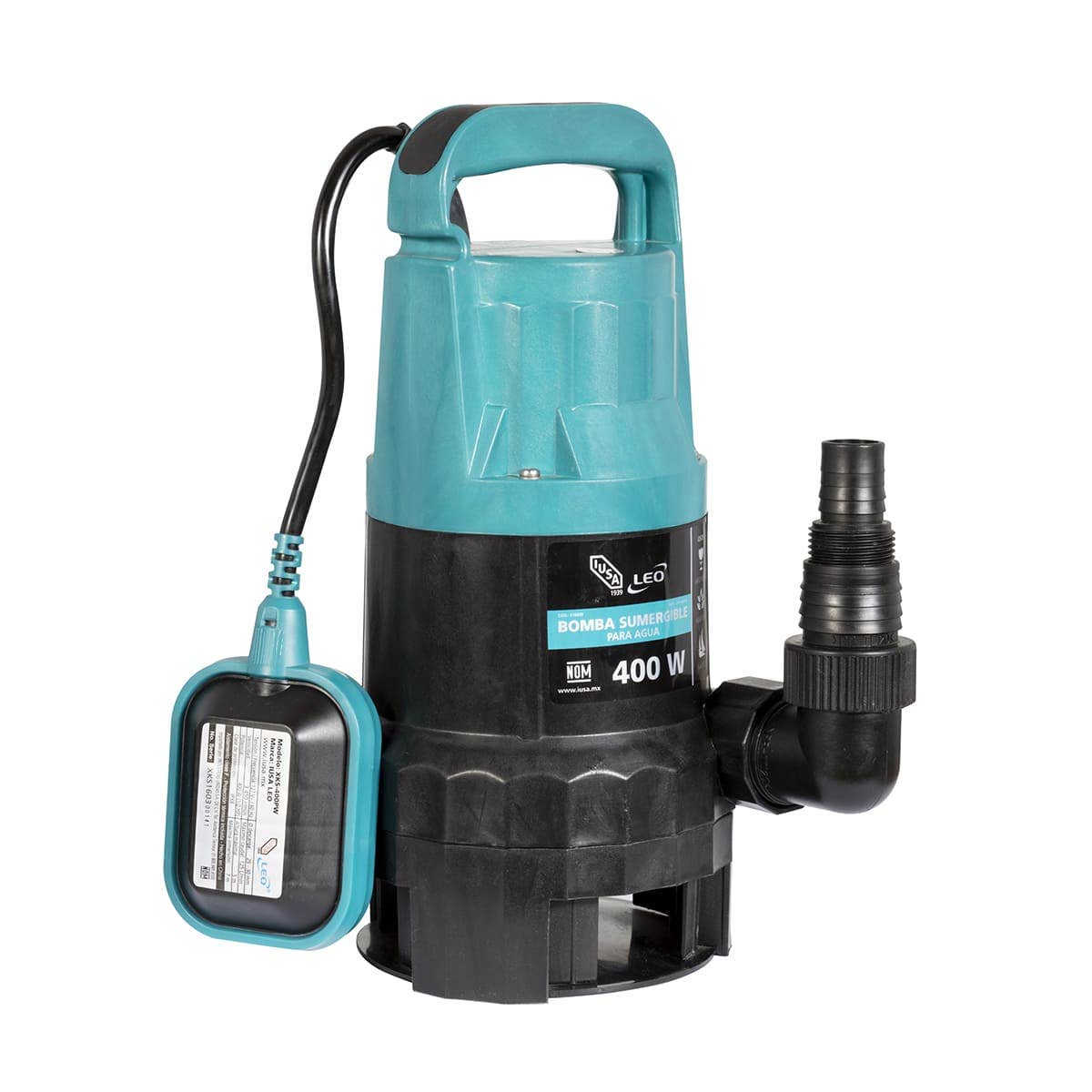IUSA - Bomba sumergible 1 HP para agua limpia y turbia