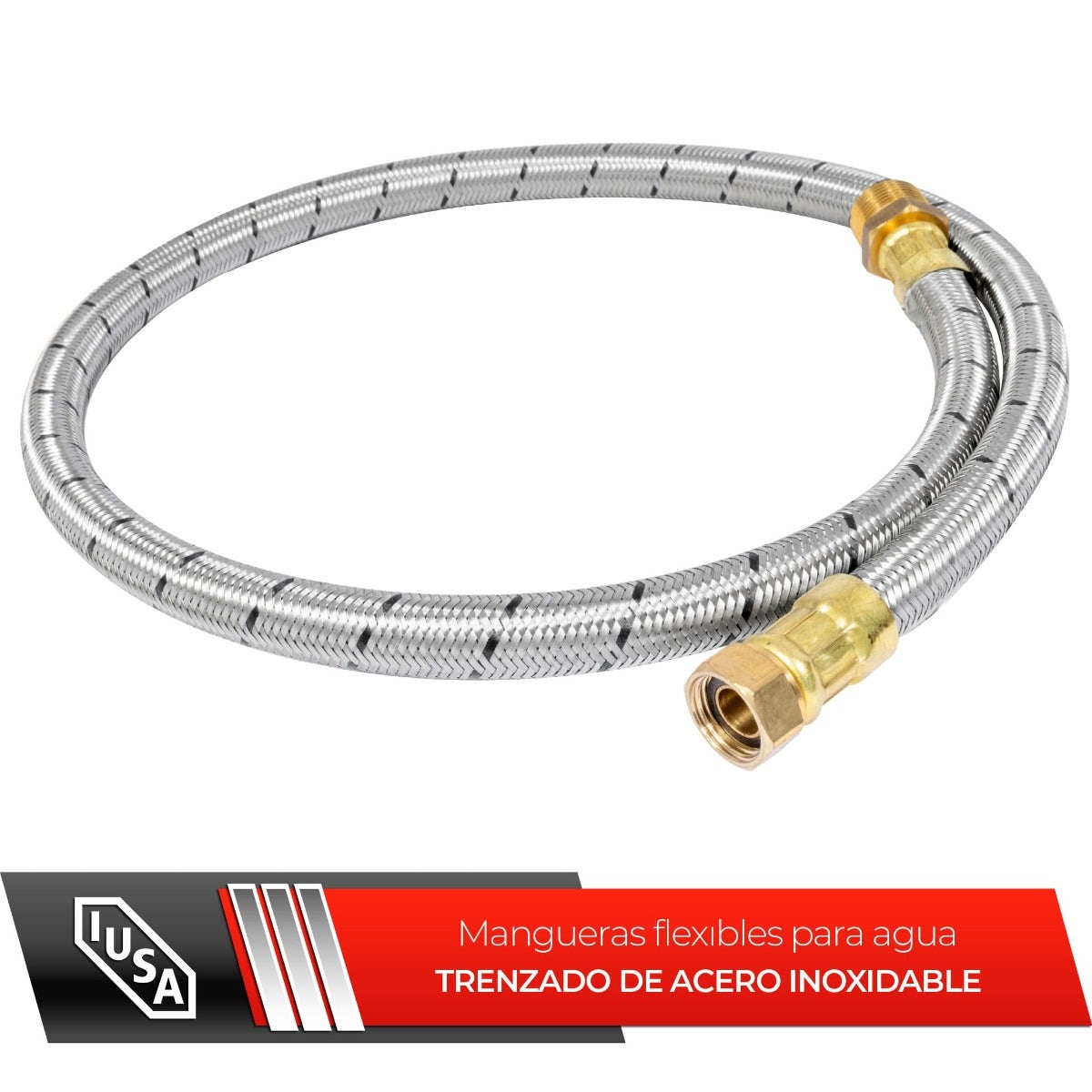 IUSA - Manguera flexible para calentador instantáneo 3/4” mnpt x 1/2” hnpt