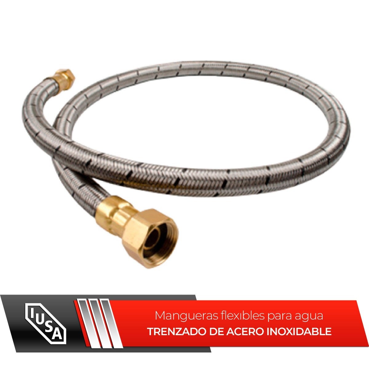 IUSA - Manguera flexible para calentador instantáneo 3/4” HNPT x 1/2” HNPT