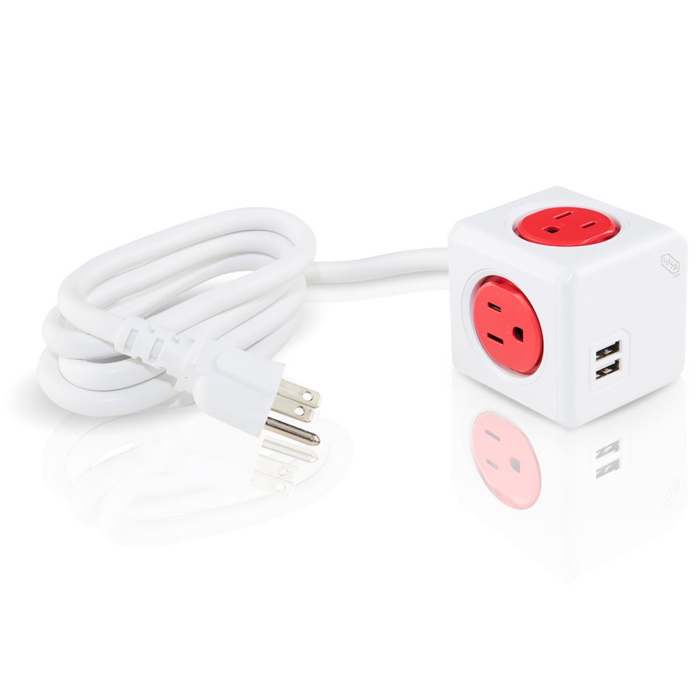 IUSA - Multicontacto ecube con extensión de 1.5 metros