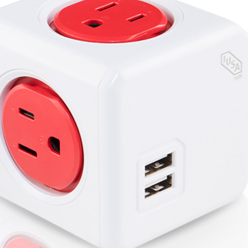 IUSA - Multicontacto ecube con extensión de 1.5 metros