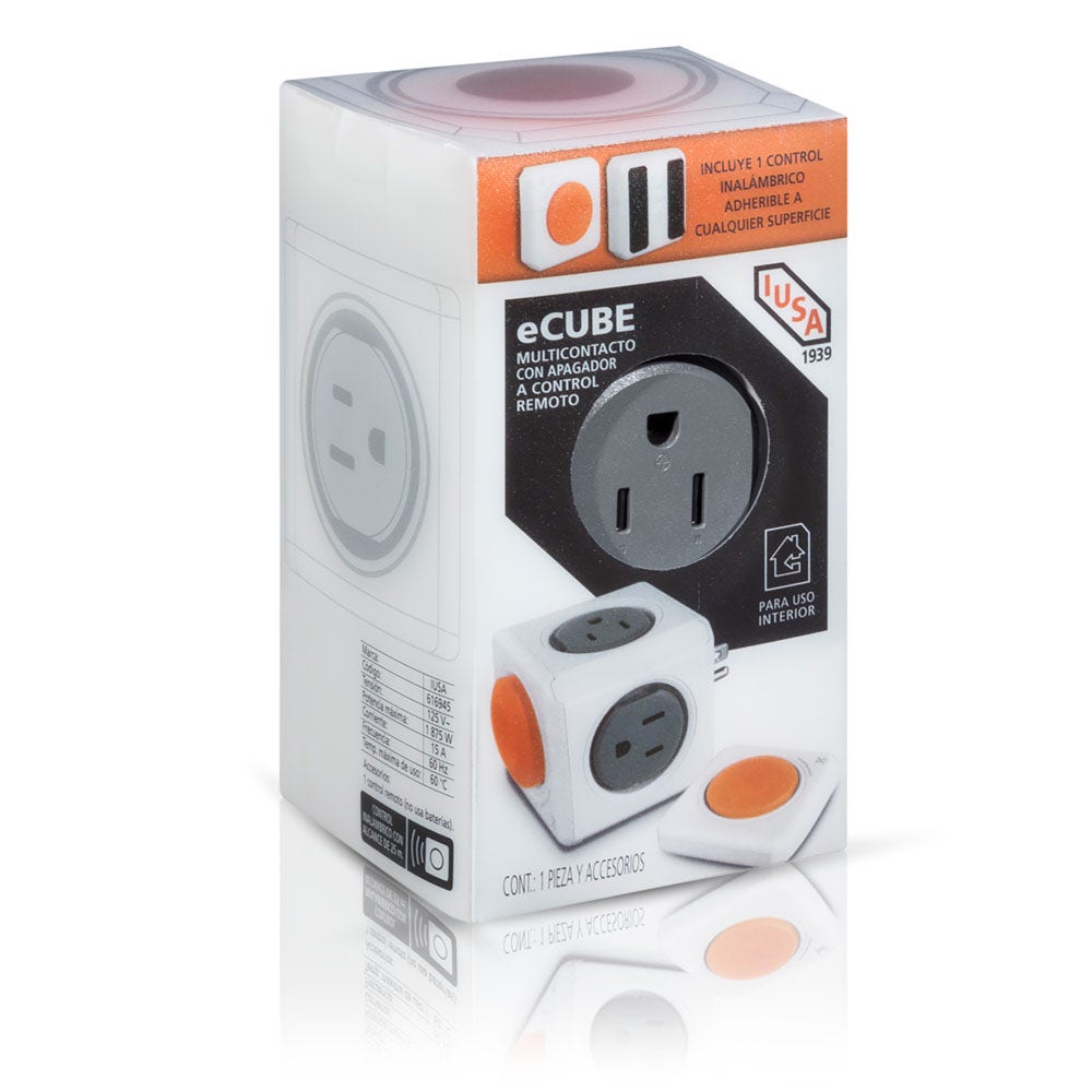 IUSA - Multicontacto ecube con control remoto