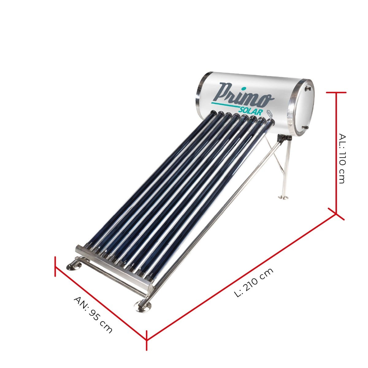 IUSA - Calentador Solar 8 tubos IUSA 120 L