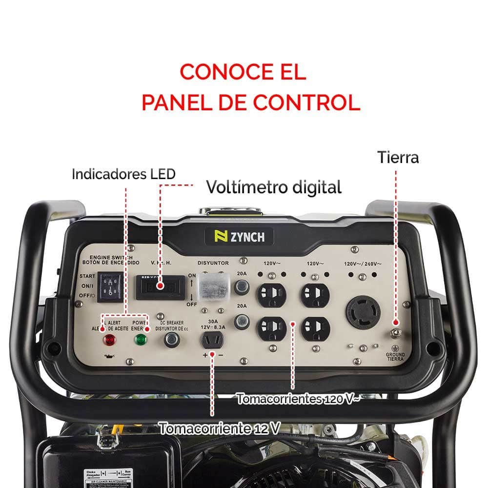 IUSA - Generador eléctrico a gasolina 8000 w 13 hp