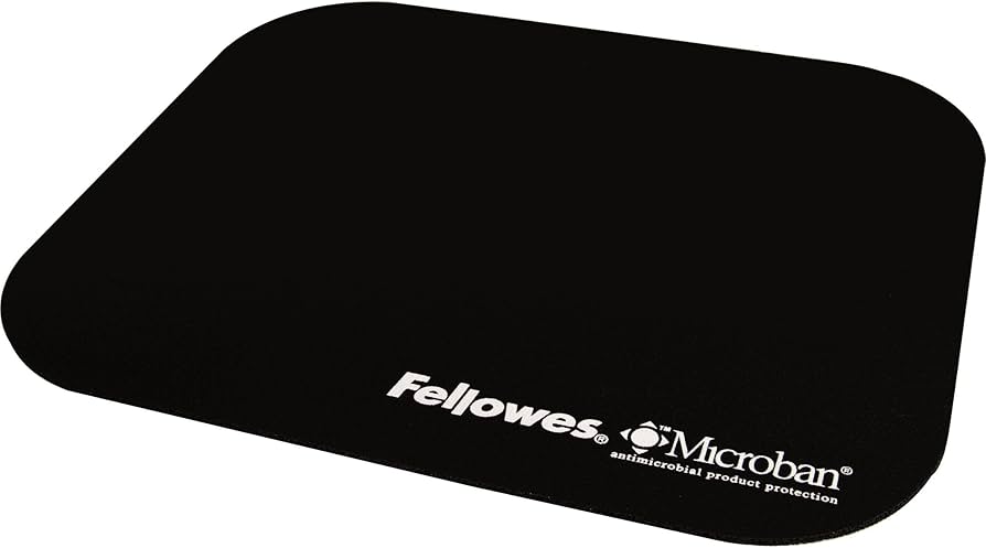 FELLOWES - Mouse Pad Fellowes Negro con Microban