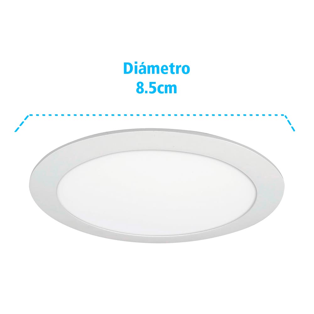 IUSA - Luminaria LED redonda fija 180 lm luz blanca