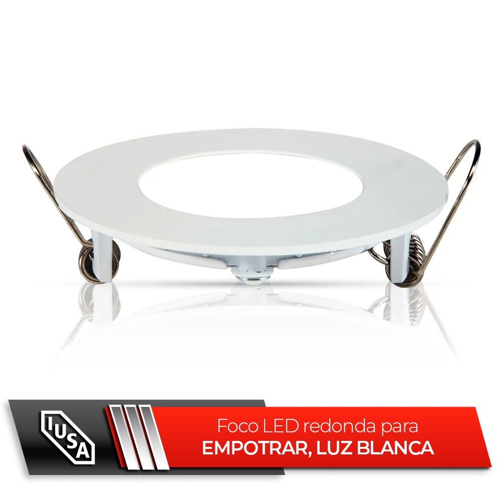 IUSA - Luminaria LED redonda fija 420 lm luz blanca