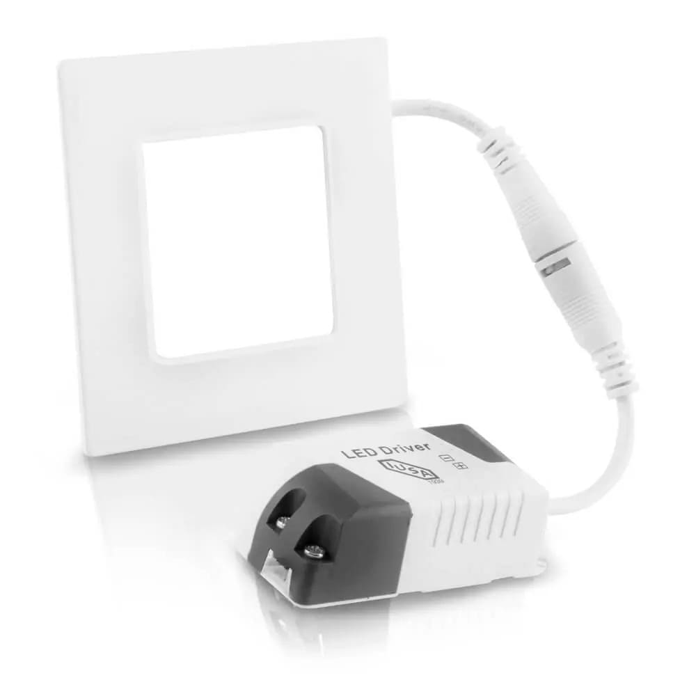 IUSA - Luminaria led cuadrada fija 180 lm luz blanca