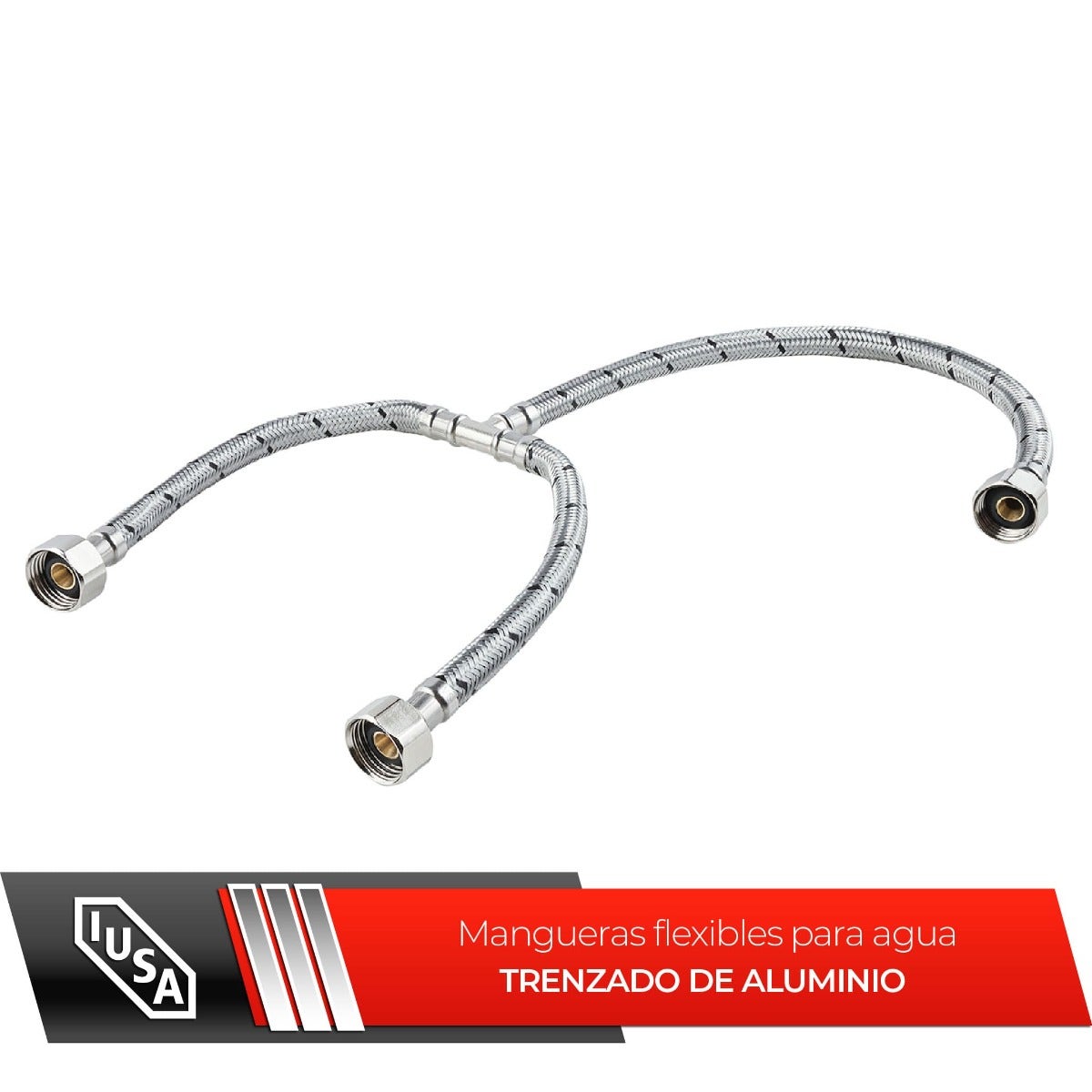 IUSA - Manguera flexible tee para fregadero y lavabo