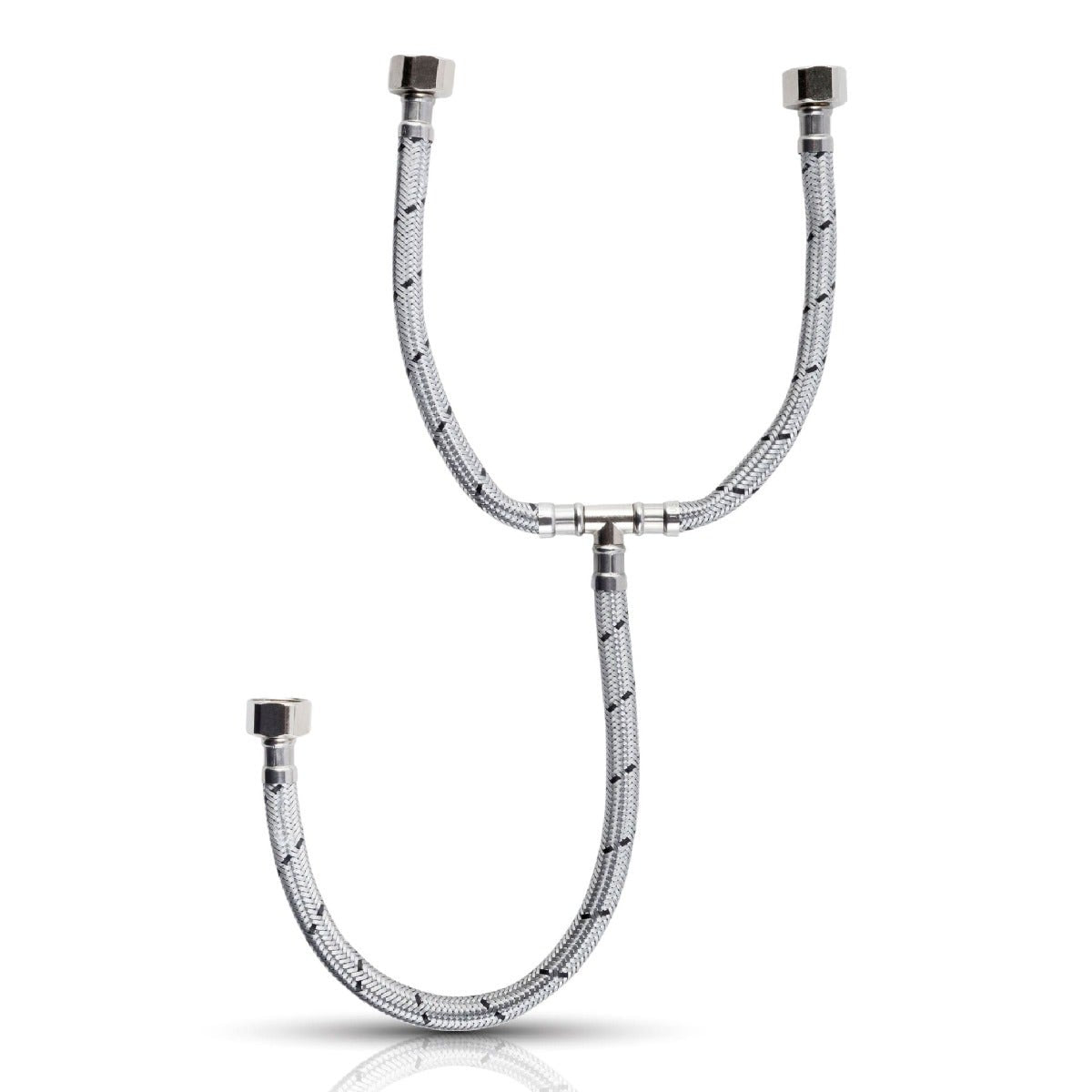 IUSA - Manguera flexible tee para fregadero y lavabo