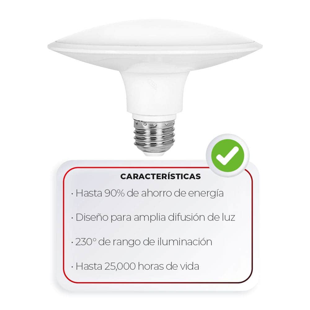 IUSA - Foco LED ovni, luz blanca 16W, IUSA
