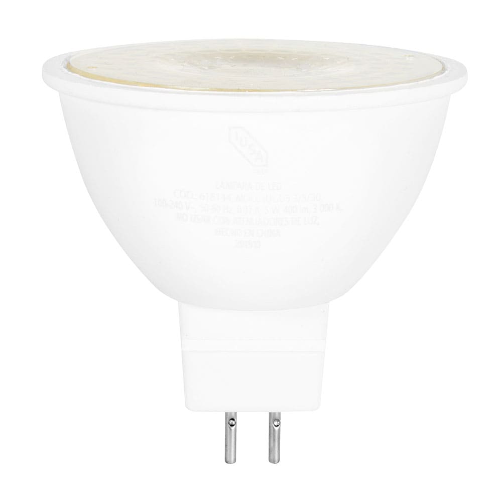 IUSA - Foco LED MR-16 GU5.3, luz cálida 5W, IUSA