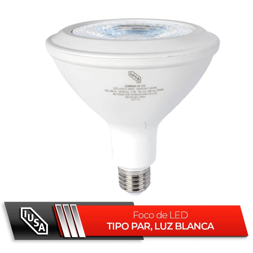 IUSA - Foco led par luz blanca 11w
