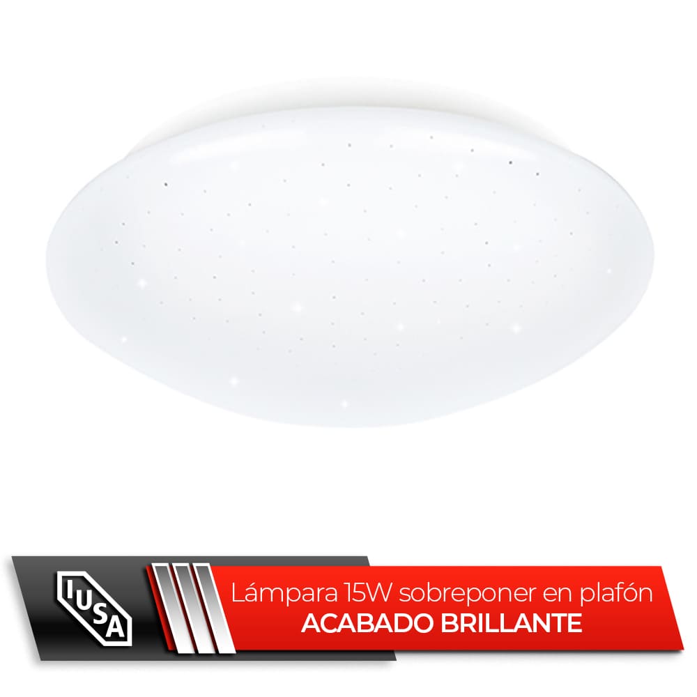 IUSA - Plafón LED para sobreponer acabado brillante