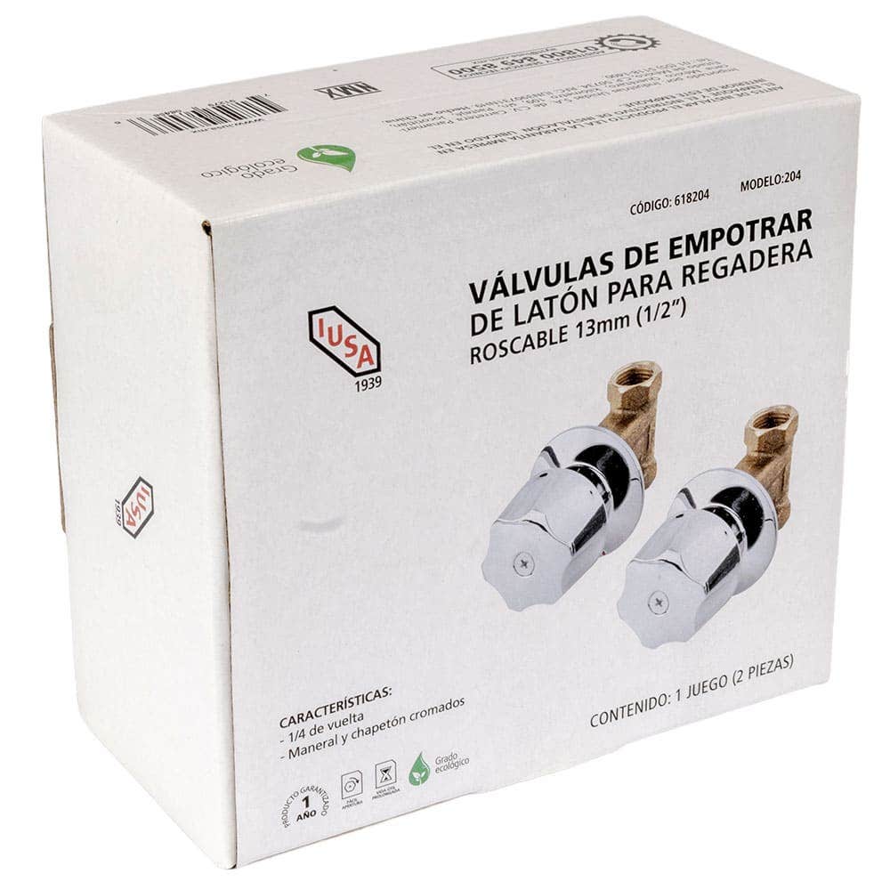 IUSA - Juego de llaves empotrables para regadera