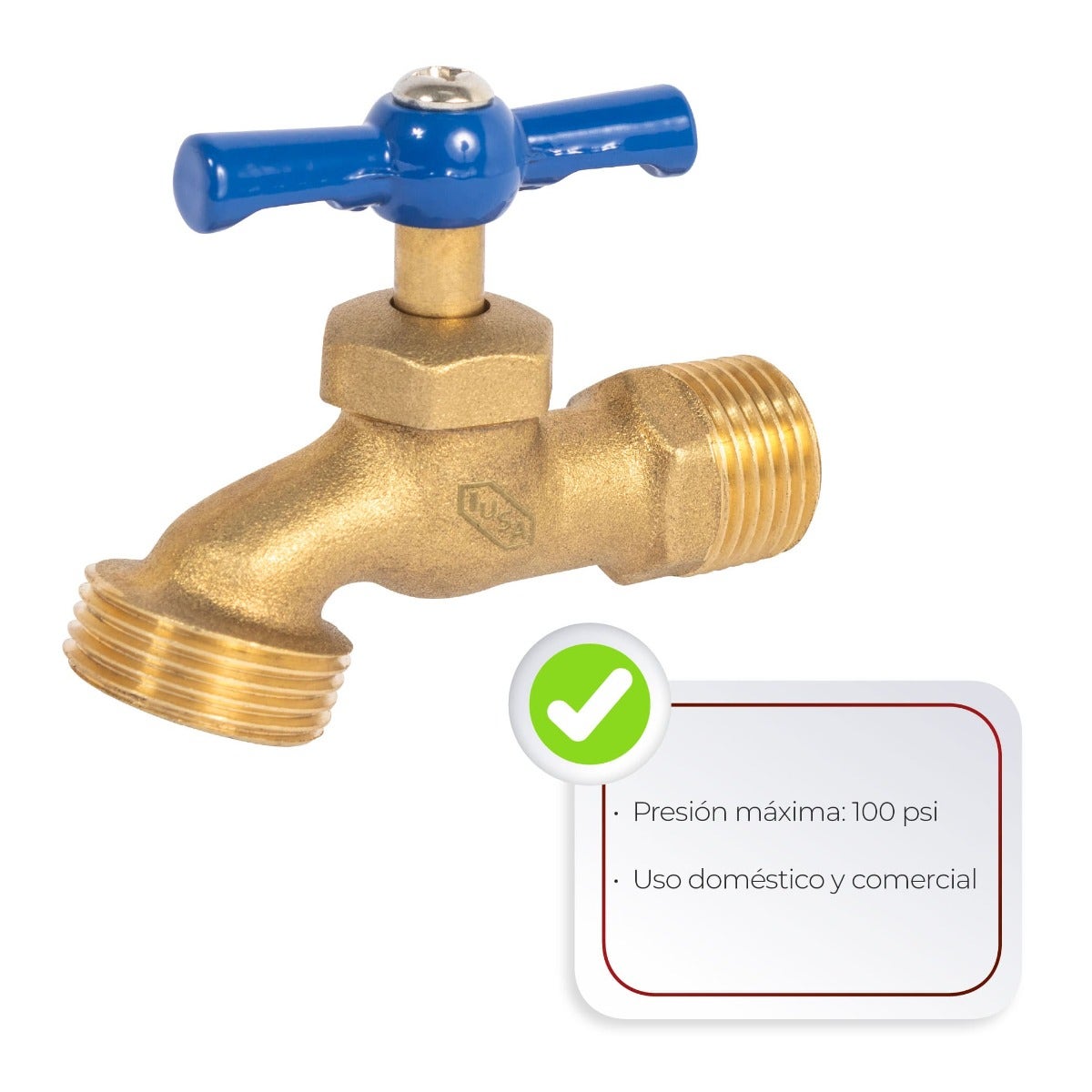 IUSA - Llave jardín tipo nariz 13 mm (1/2")