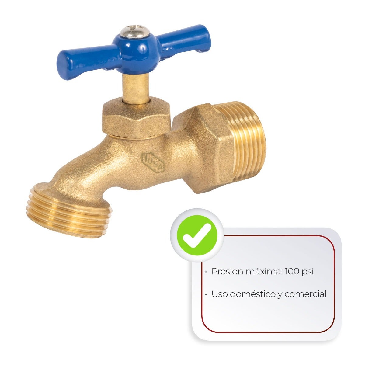 IUSA - Llave jardín tipo nariz 19 mm (3/4")