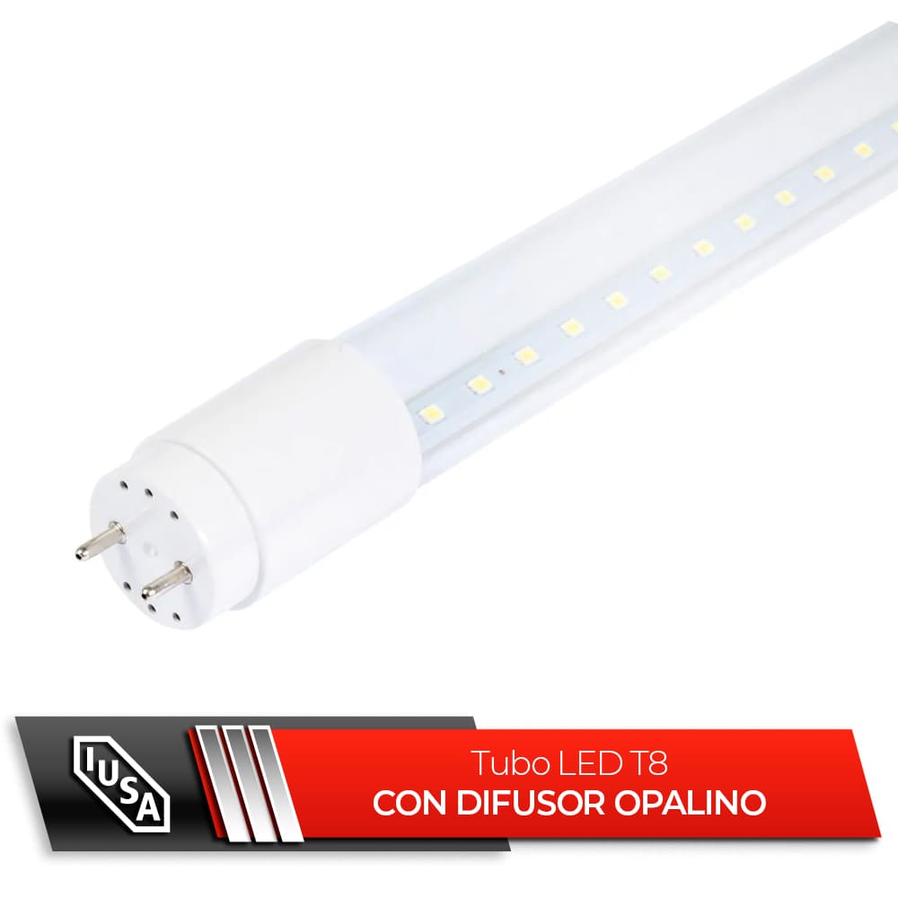 IUSA - Tubo LED T8 opalino, 120 cm, 18W, IUSA