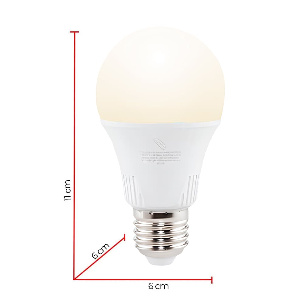 IUSA - Foco LED A19 en caja, luz cálida 9W, IUSA