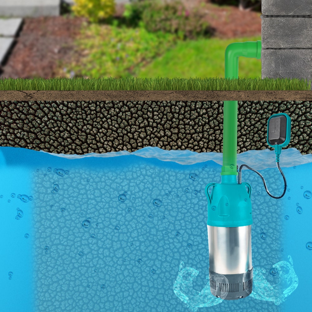 IUSA - Bomba sumergible 1.2 HP para cisterna, acero inoxidable