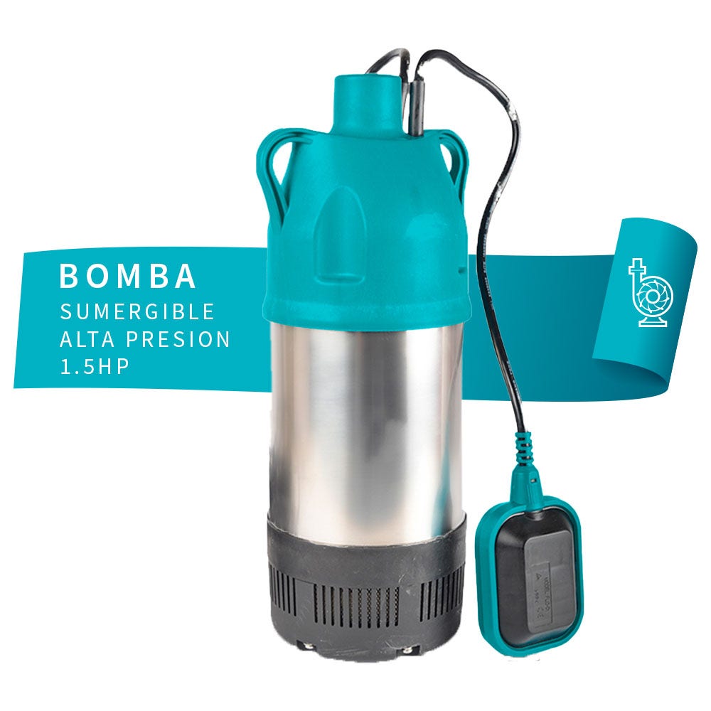 IUSA - Bomba sumergible para cisterna 1.5 hp acero inoxidable