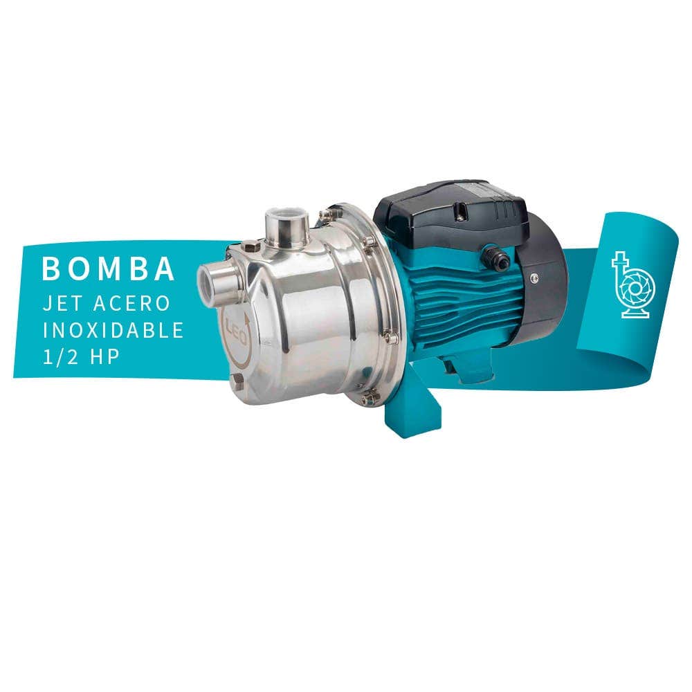 IUSA - Bomba tipo jet de acero inoxidable 0.5 hp