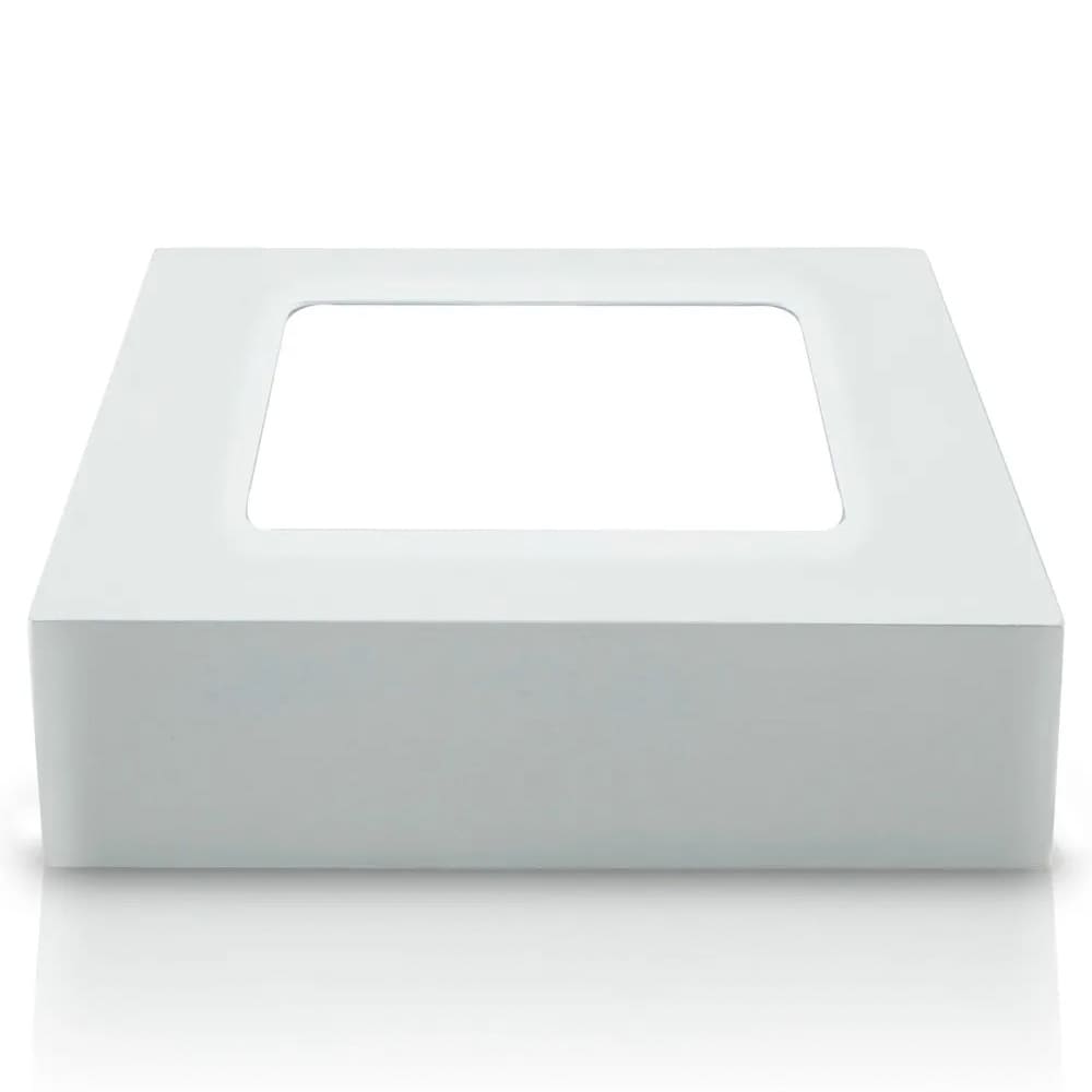 IUSA - Lámpara led cuadrada para sobreponer, luz cálida 12 w