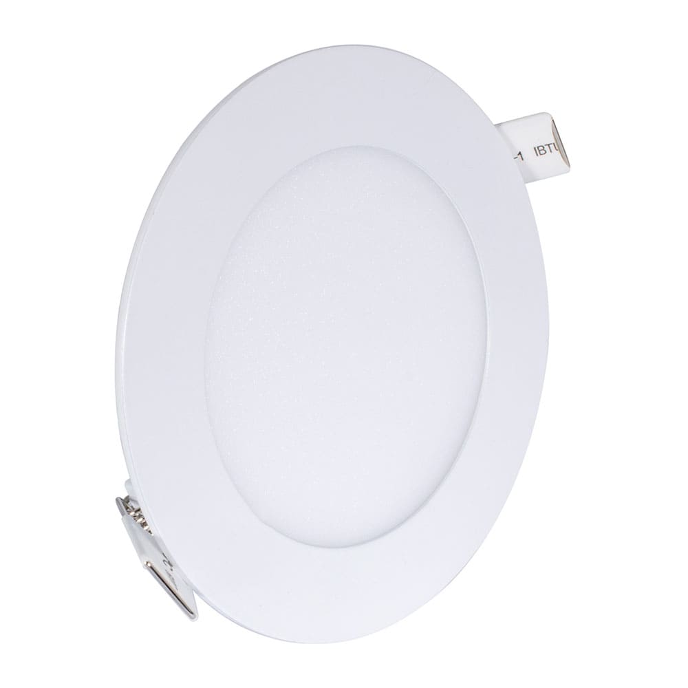 IUSA - Lámpara LED redonda para empotrar, luz cálida 3 W