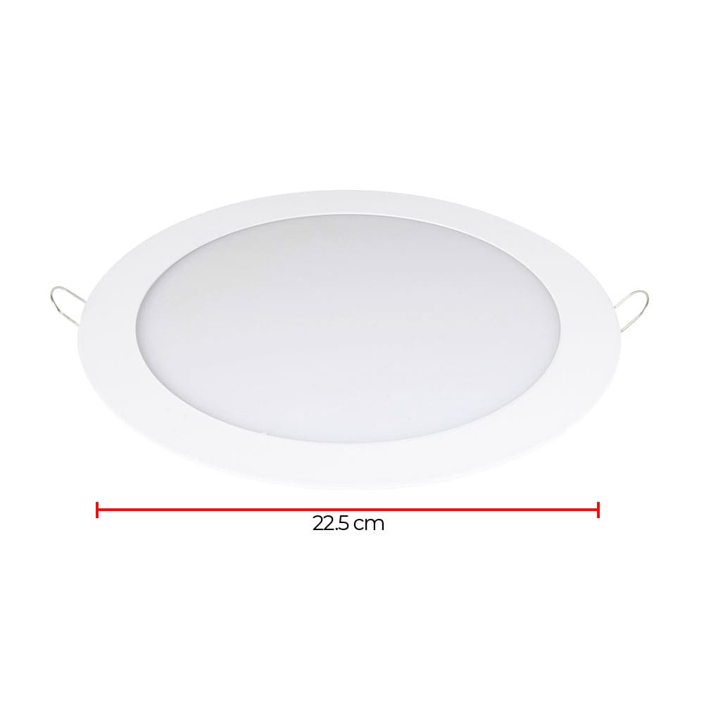 IUSA - Luminaria LED redonda para empotrar fija, 18W cálida, IUSA