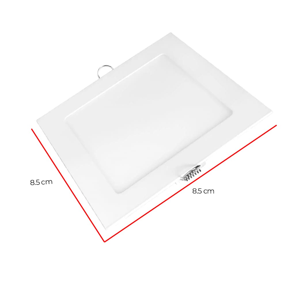 IUSA - Luminaria led redonda para empotrar fija 12w blanca