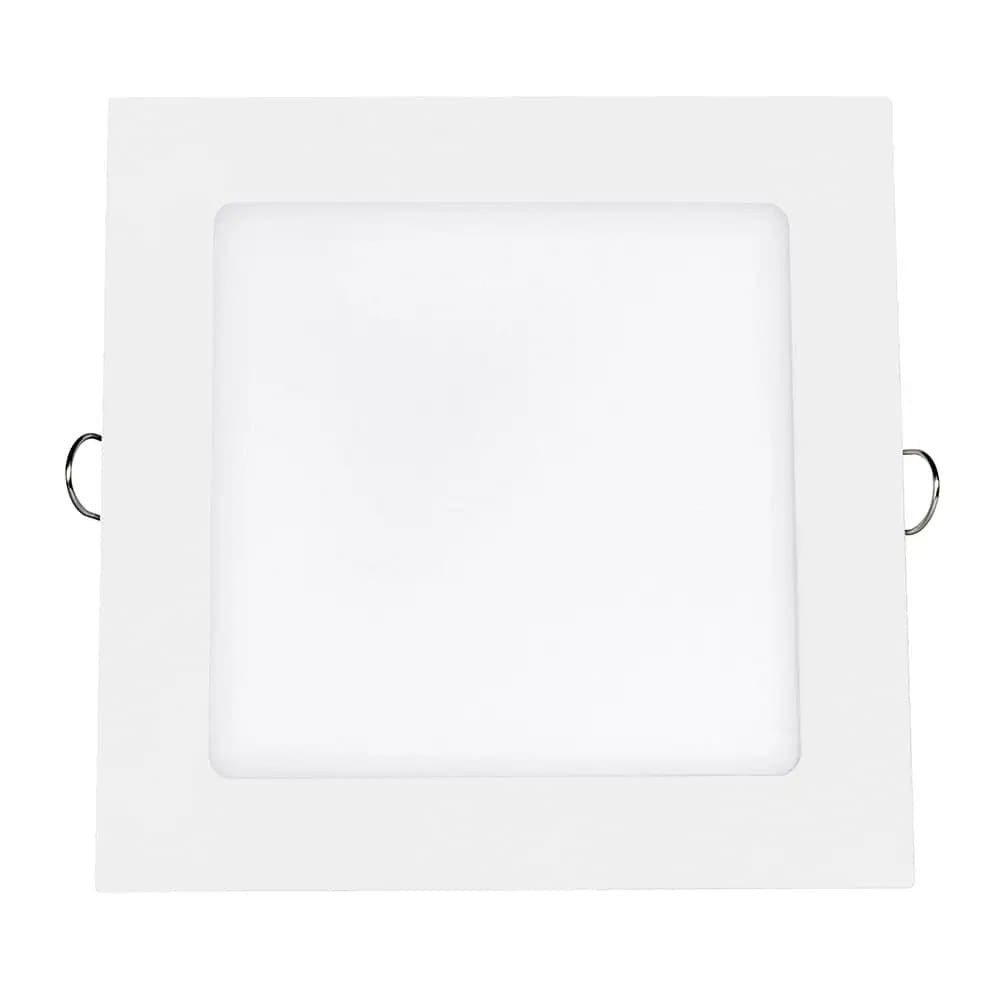 IUSA - Luminaria led cuadrada para empotrar 12w luz cálida