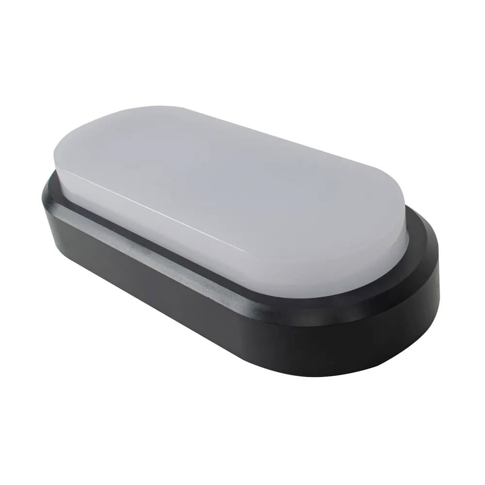IUSA - Arbotante ovalado LED para exterior, 9W, luz cálida, IUSA