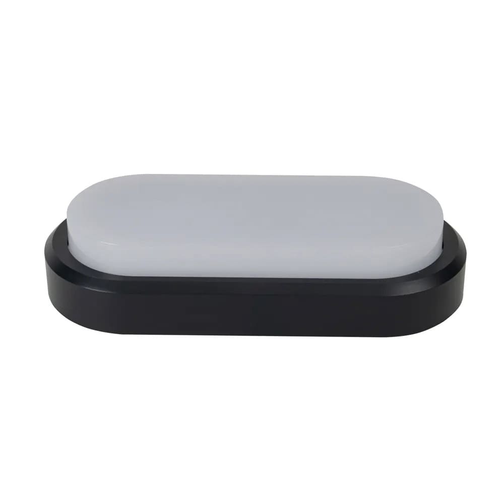 IUSA - Arbotante ovalado LED para exterior, 9W, luz cálida, IUSA