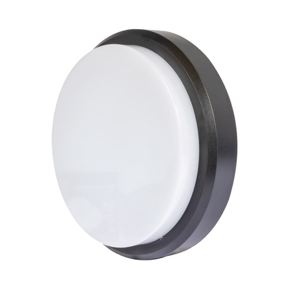 IUSA - Arbotante redondo LED para exterior, 9W, luz cálida, IUSA