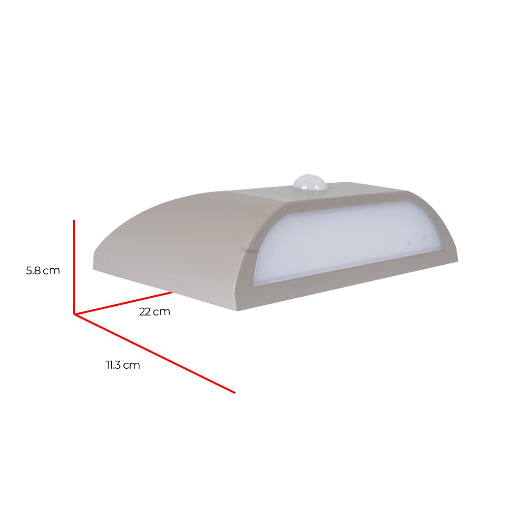 IUSA - Arbotante led de 5 w con sensor