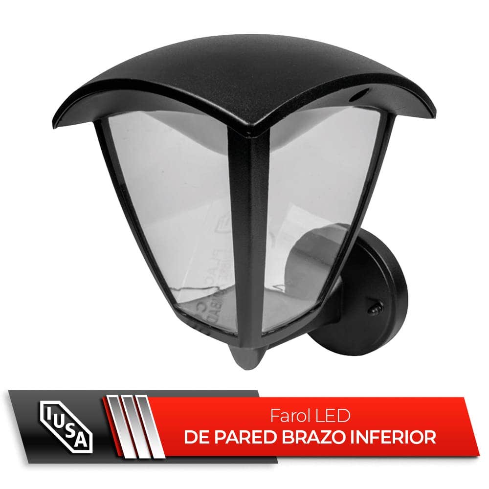 IUSA - Farol LED de pared brazo inferior 7 W