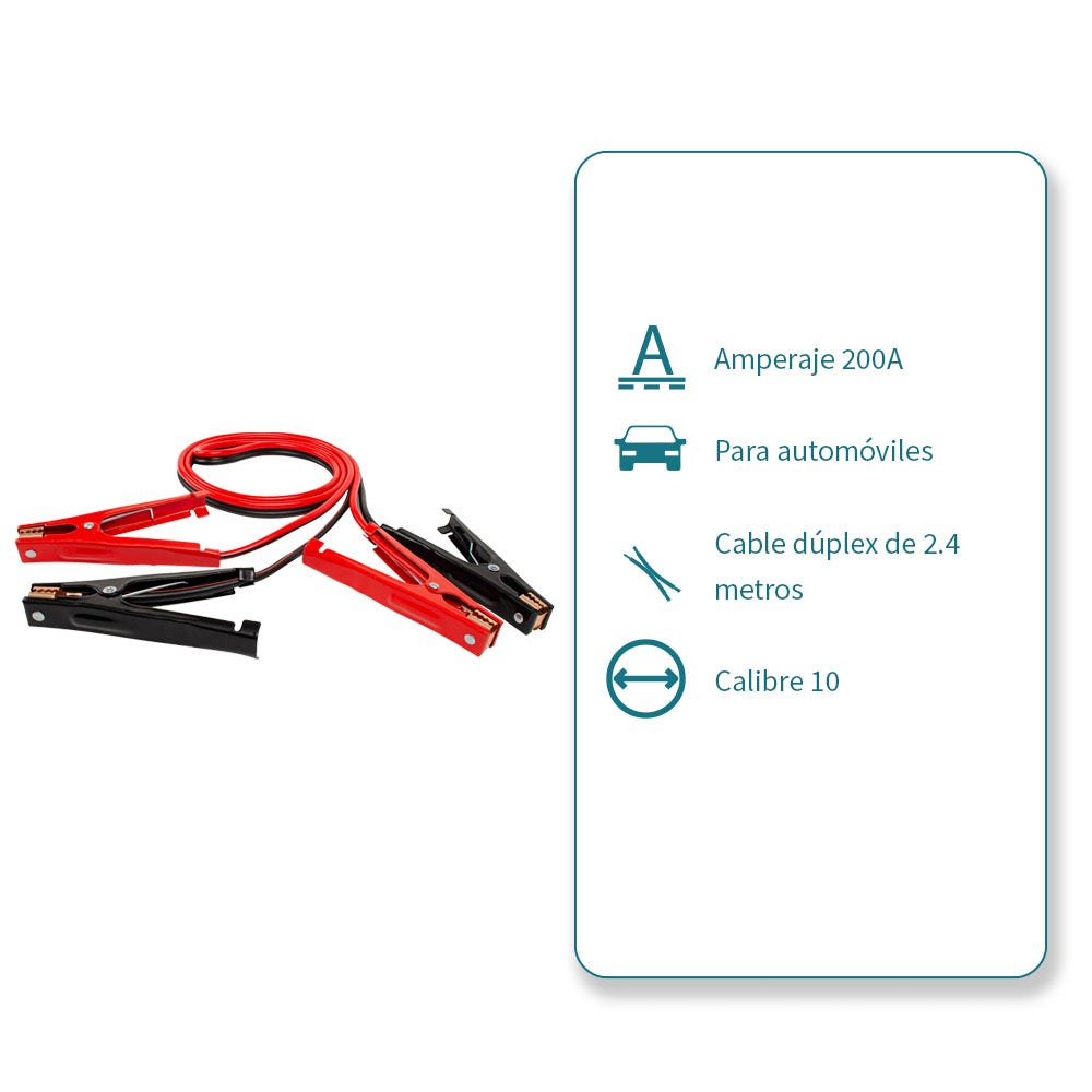 IUSA - Cable pasa corriente 2.4 metros, iusa, 200 A
