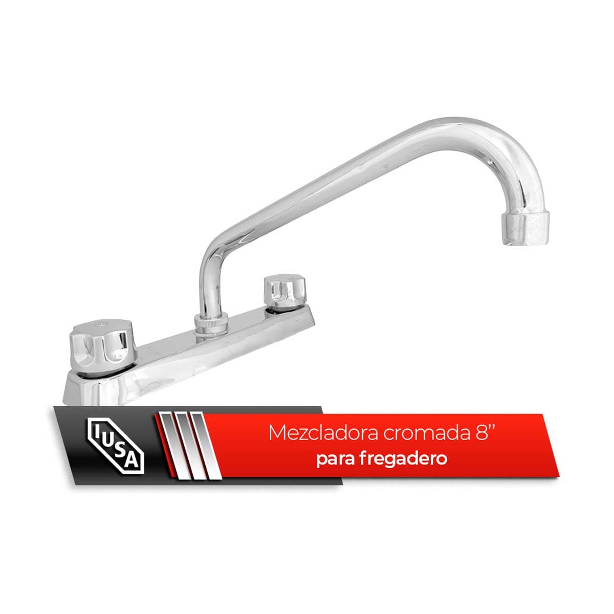IUSA - Mezcladora para Fregadero Ecológica, IUSA, Cromada, 8”