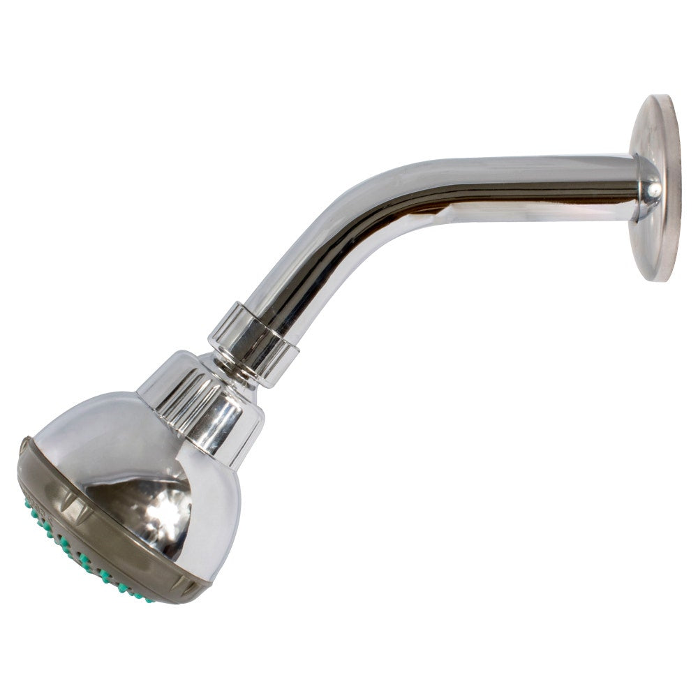 IUSA - Regadera Ecológica IUSA Antisarro con brazo y Chapetón Metálicos, 3.8 L/min