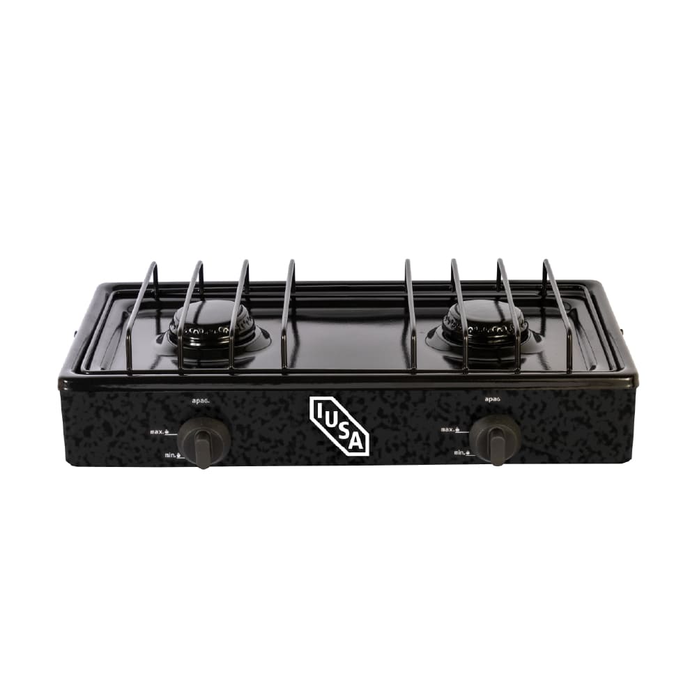 IUSA - Parrilla A Gas 2 quemadores Caper Negro Jaspe