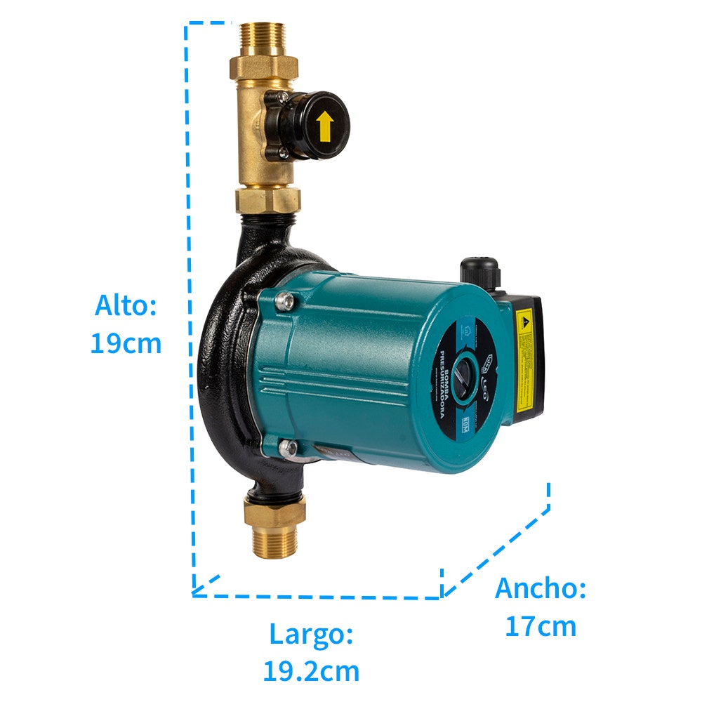 IUSA - Bomba presurizadora 1/3 HP, 3/4” entrada/salida, IUSA