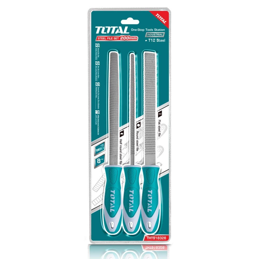 IUSA - Juego de 3 Limas de Acero para Madera