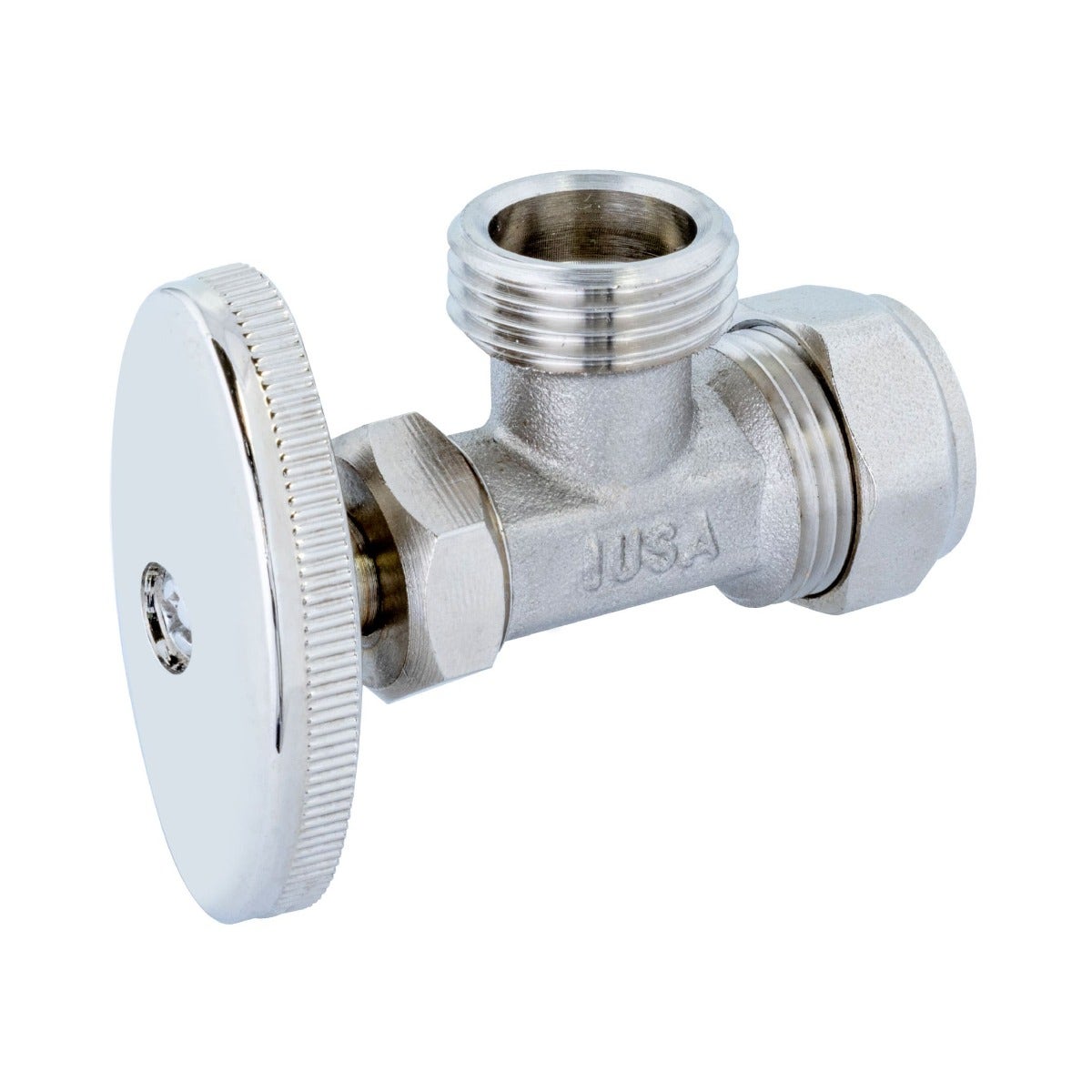 IUSA - Válvula de control angular 13mm 1/2" compresión x 13mm 1/2" HNPS