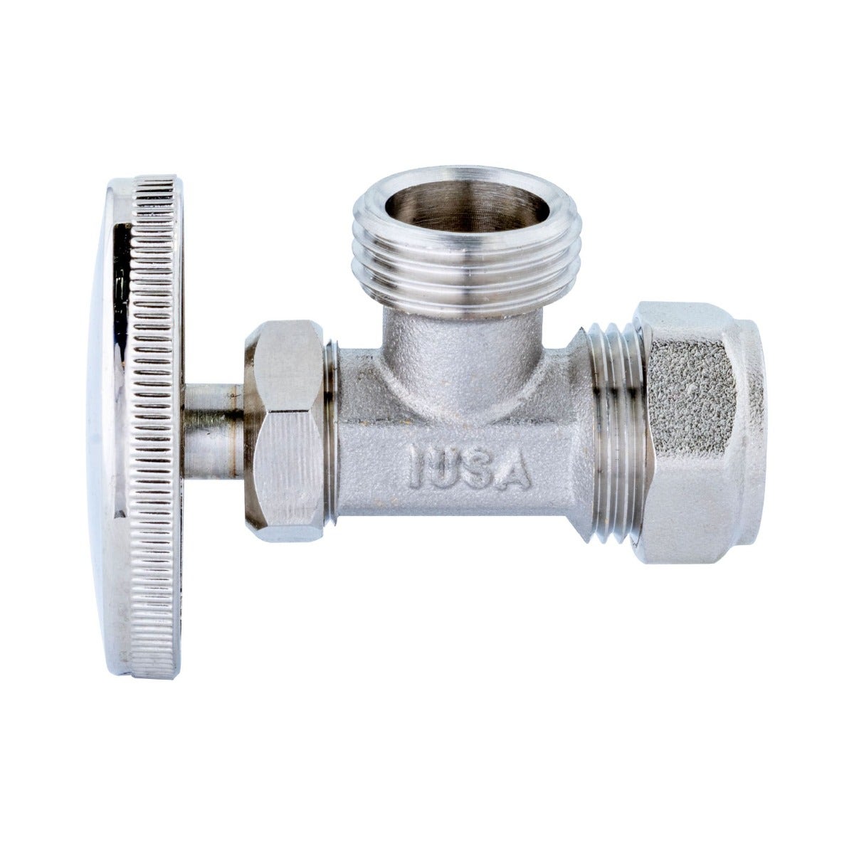 IUSA - Válvula de control angular 13mm 1/2" compresión x 13mm 1/2" HNPS