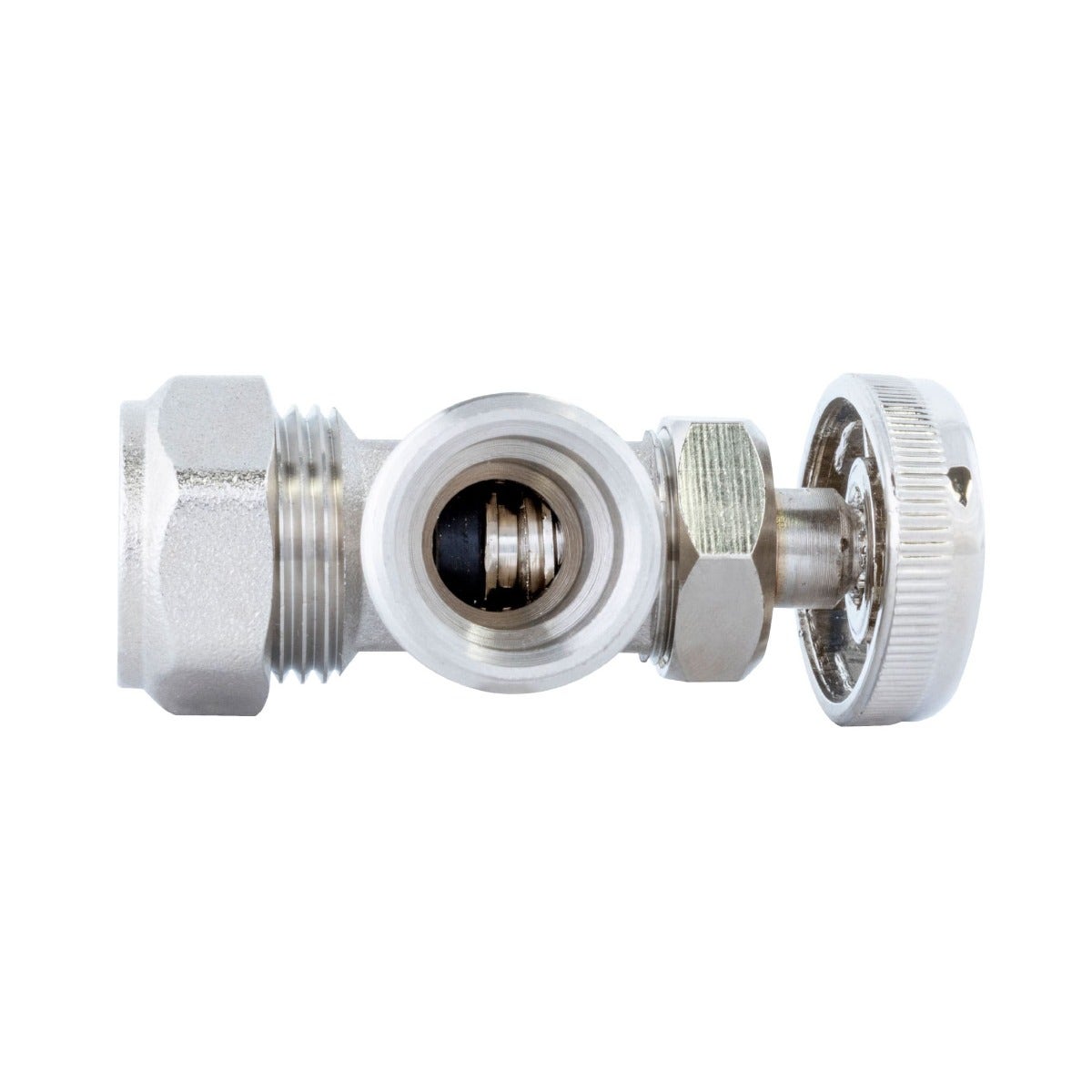 IUSA - Válvula de control angular 13mm 1/2" compresión x 13mm 1/2" HNPS