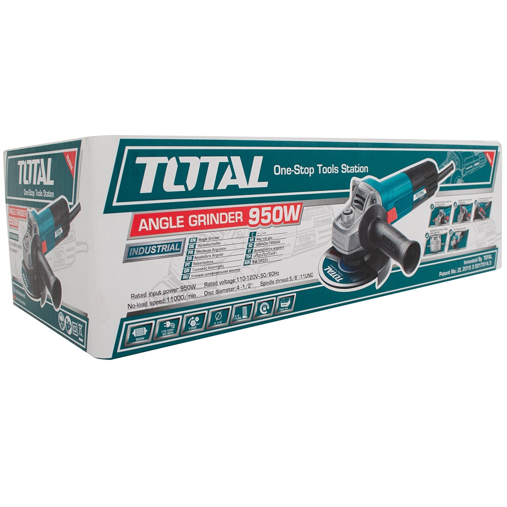 IUSA - Esmeriladora con Disco de 4 1/2", 950 W